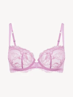 Lilac Rose Lace Balconette Bra
