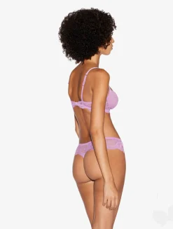 Lilac Rose Lace Balconette Bra