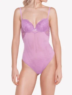 Lilac Rose Lace Bodysuit