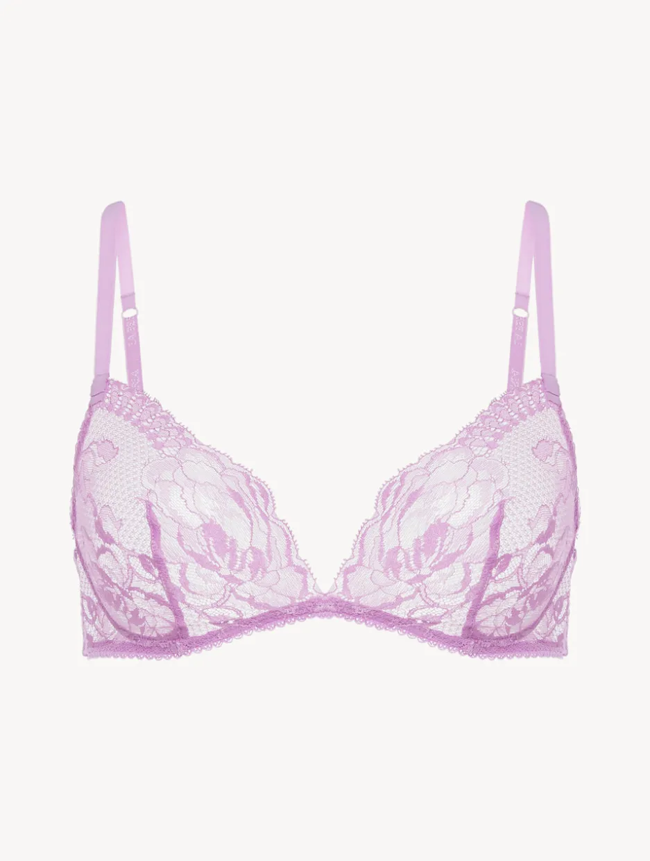 Lilac Rose Lace Non-wired Bra