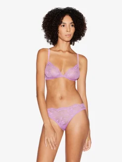 Lilac Rose Lace Non-wired Bra