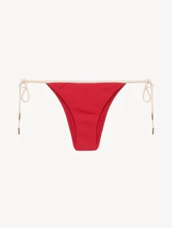 Monogram Bikini Brief In Red
