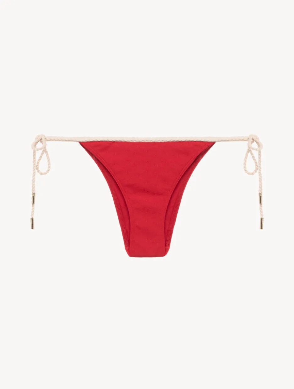 Monogram Bikini Brief In Red