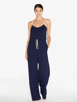 Monogram Jumpsuit In Navy