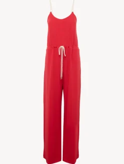 Monogram Jumpsuit In Red