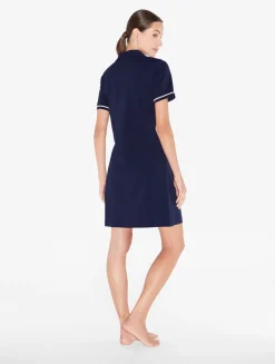 Monogram Polo Dress In Navy