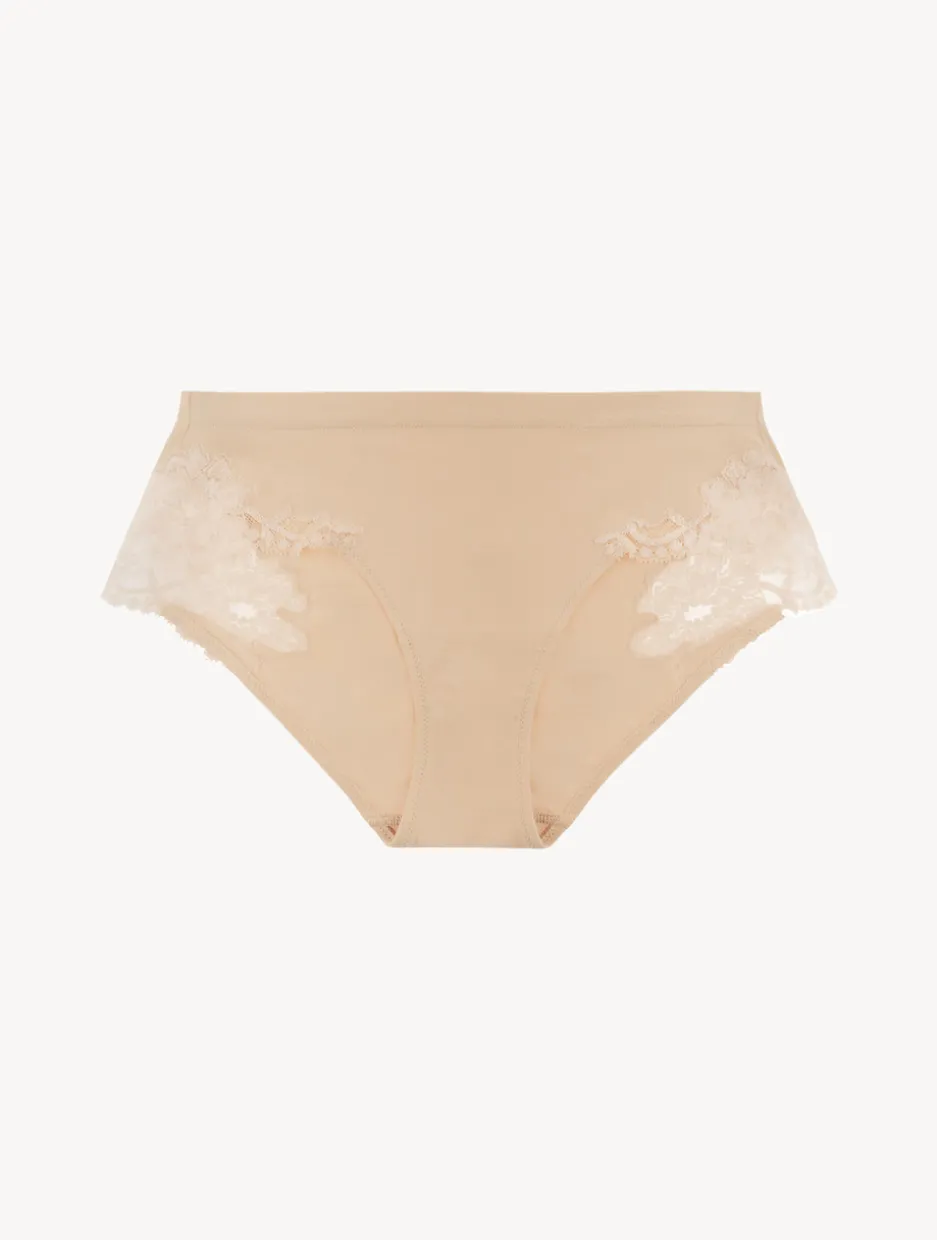 Nude Cotton Mid-rise Briefs
