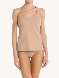 Nude Cotton Vest Top