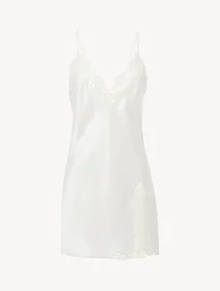 Off-white Slip With Macramé