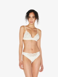 Off-white Thong With Macramé