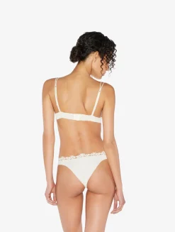 Off-white Triangle Bra With Macramé