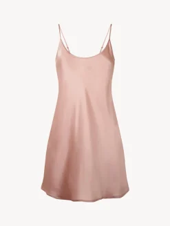 Powder Pink Silk Short Slip