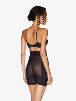 Push-up Bra In Black Stretch Tulle