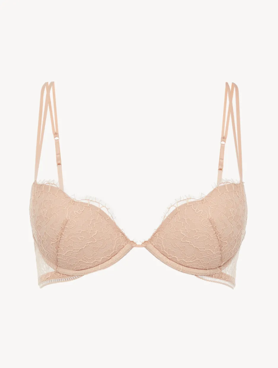 Push-up Bra With Lace In Oak Blush