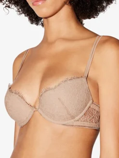 Push-up Bra With Lace In Oak Blush
