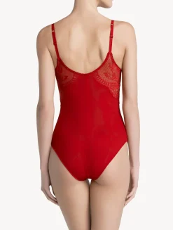 Red Lace Bodysuit