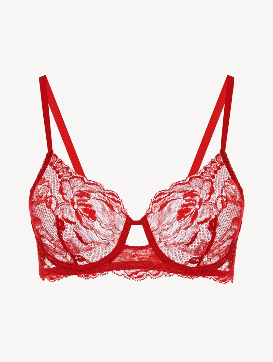 Red Lace Underwired Bra