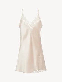 Rose Beige Slip With Macramé