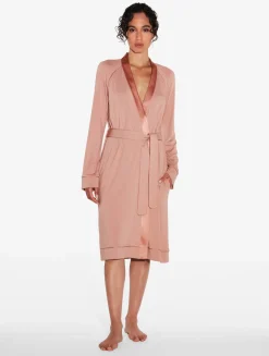 Short Robe In Blush Clay