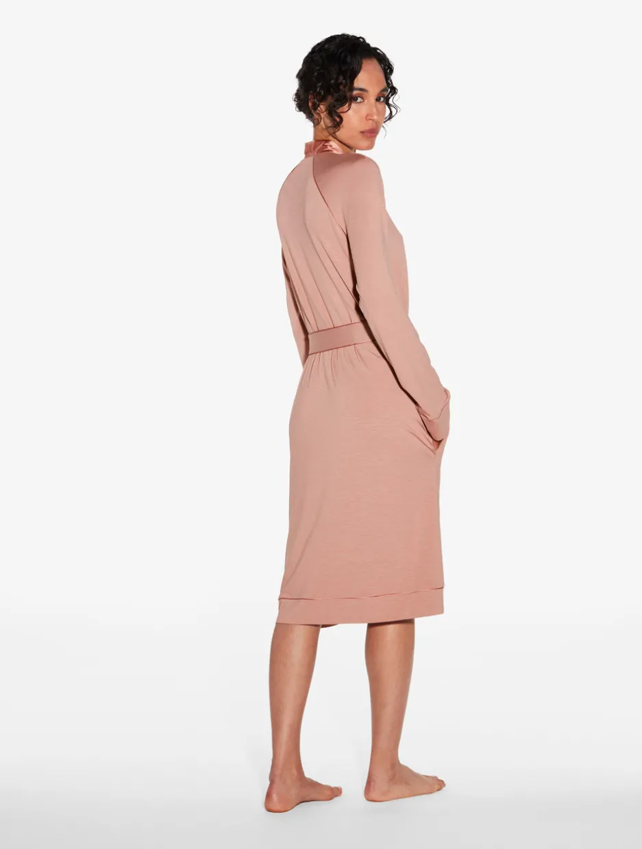 Short Robe In Blush Clay