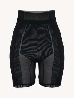 Shorts In Black Stretch Tulle