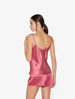 Silk Camisole In Wild Orchid