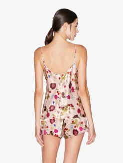 Silk Floral Print Camisole Top