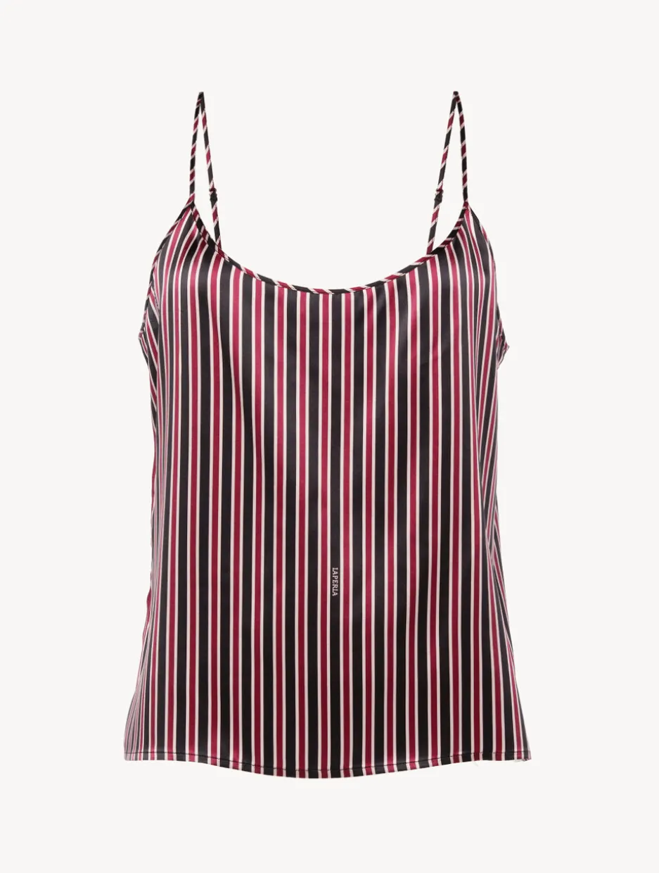 Silk Striped Camisole Top