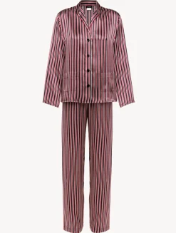 Silk Striped Pajama Set