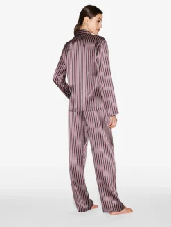 Silk Striped Pajama Set