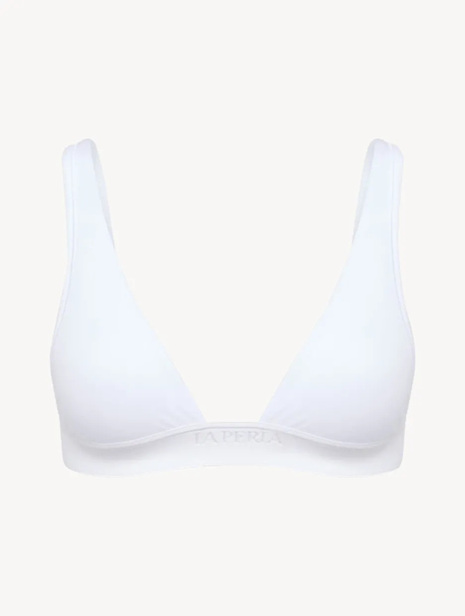 Soft Triangle Bra In White - Online Exclusive