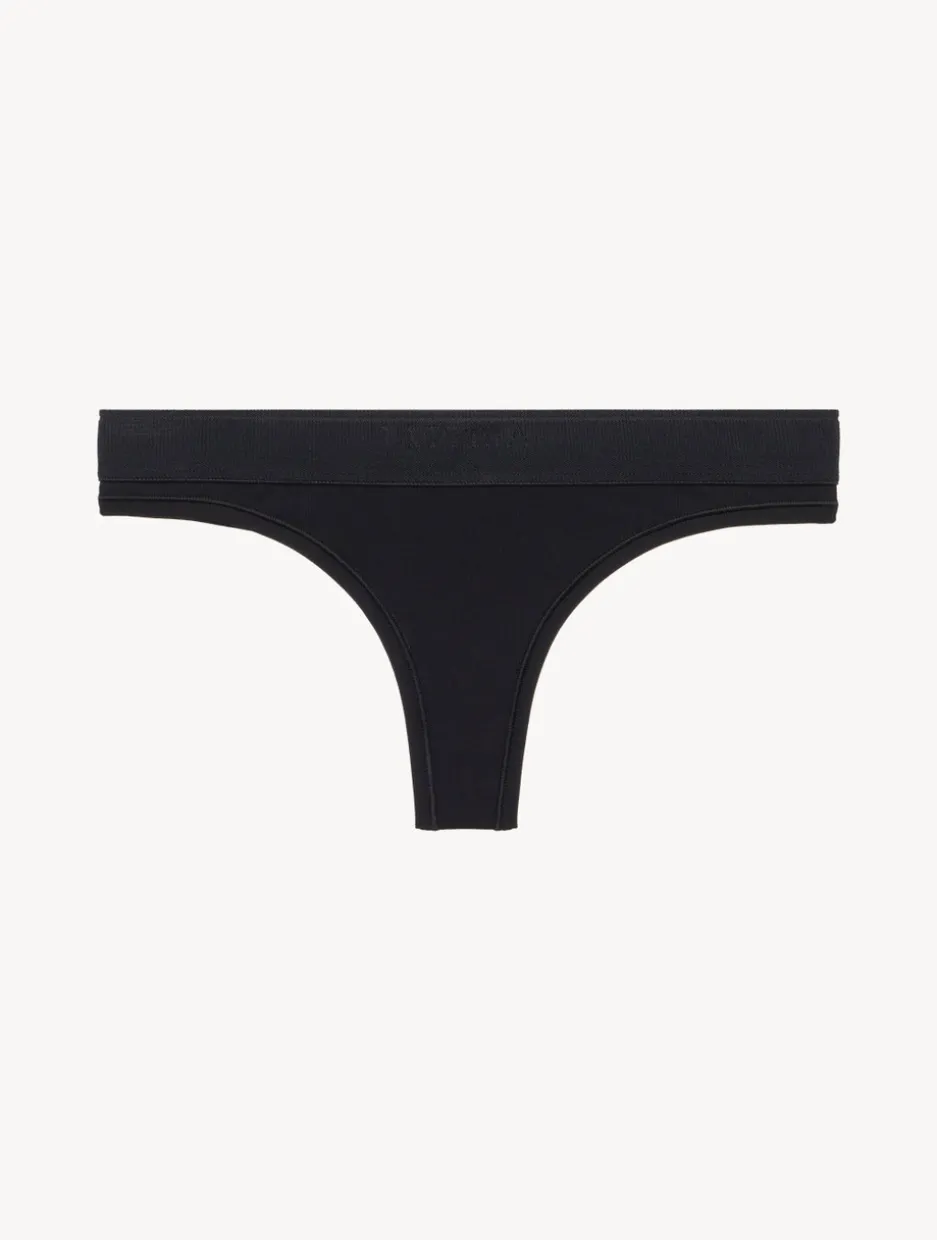 Thong In Black - Online Exclusive