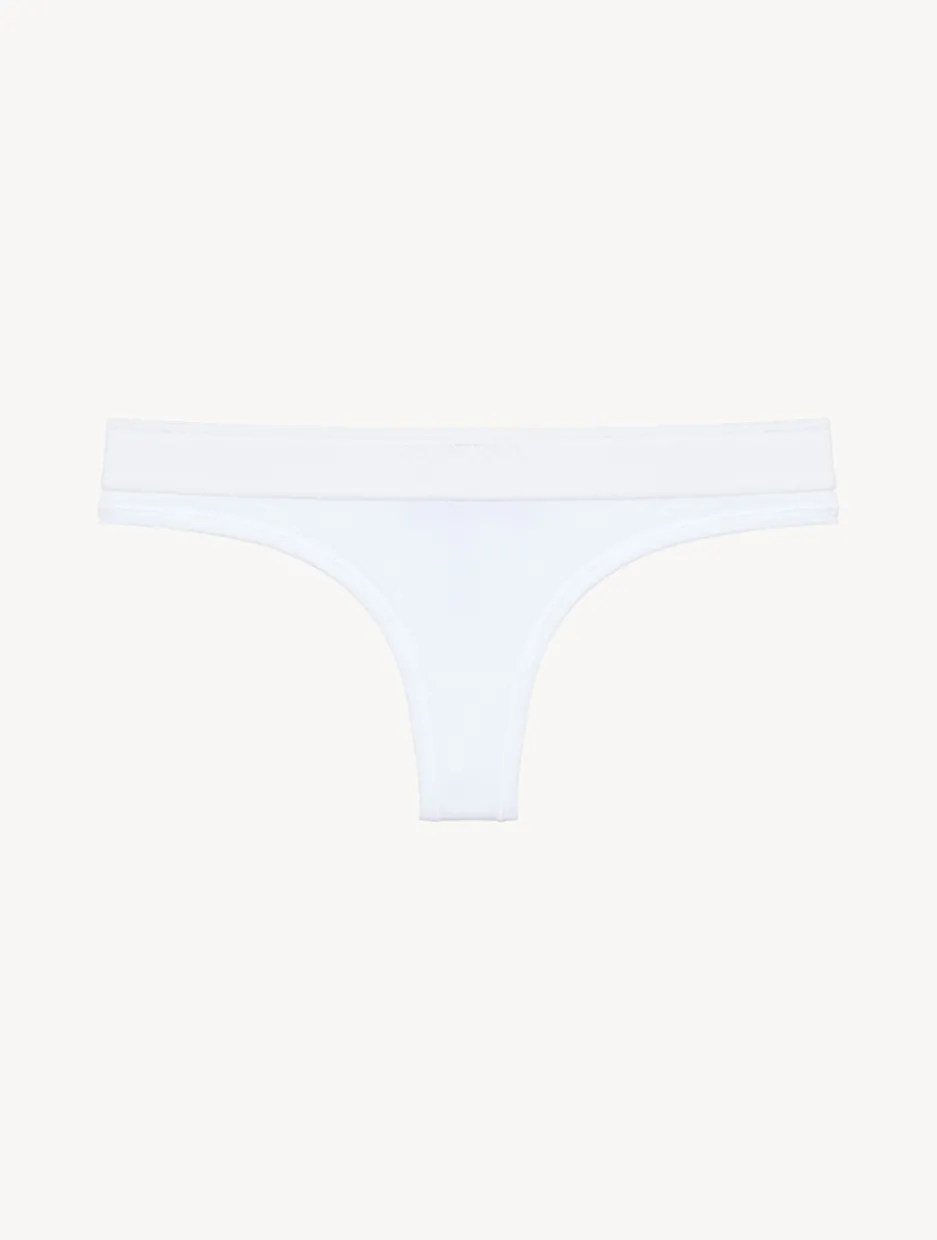 Thong In White - Online Exclusive