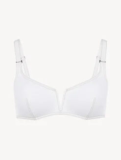Triangle Bikini Top In White