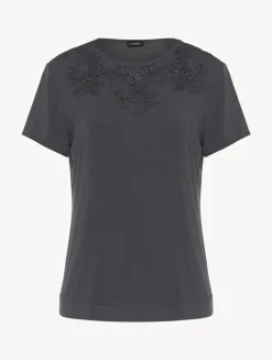 T-shirt In Charcoal Grey