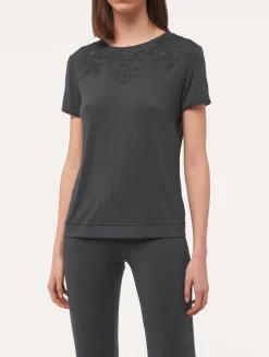T-shirt In Charcoal Grey