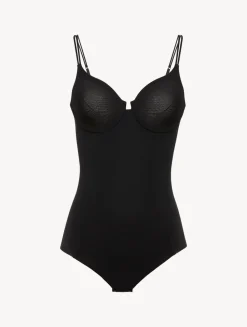 Underwired Bodysuit In Black