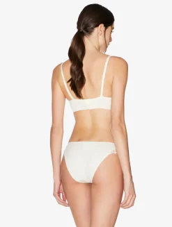 Underwired Bra With Macramé In Off-white