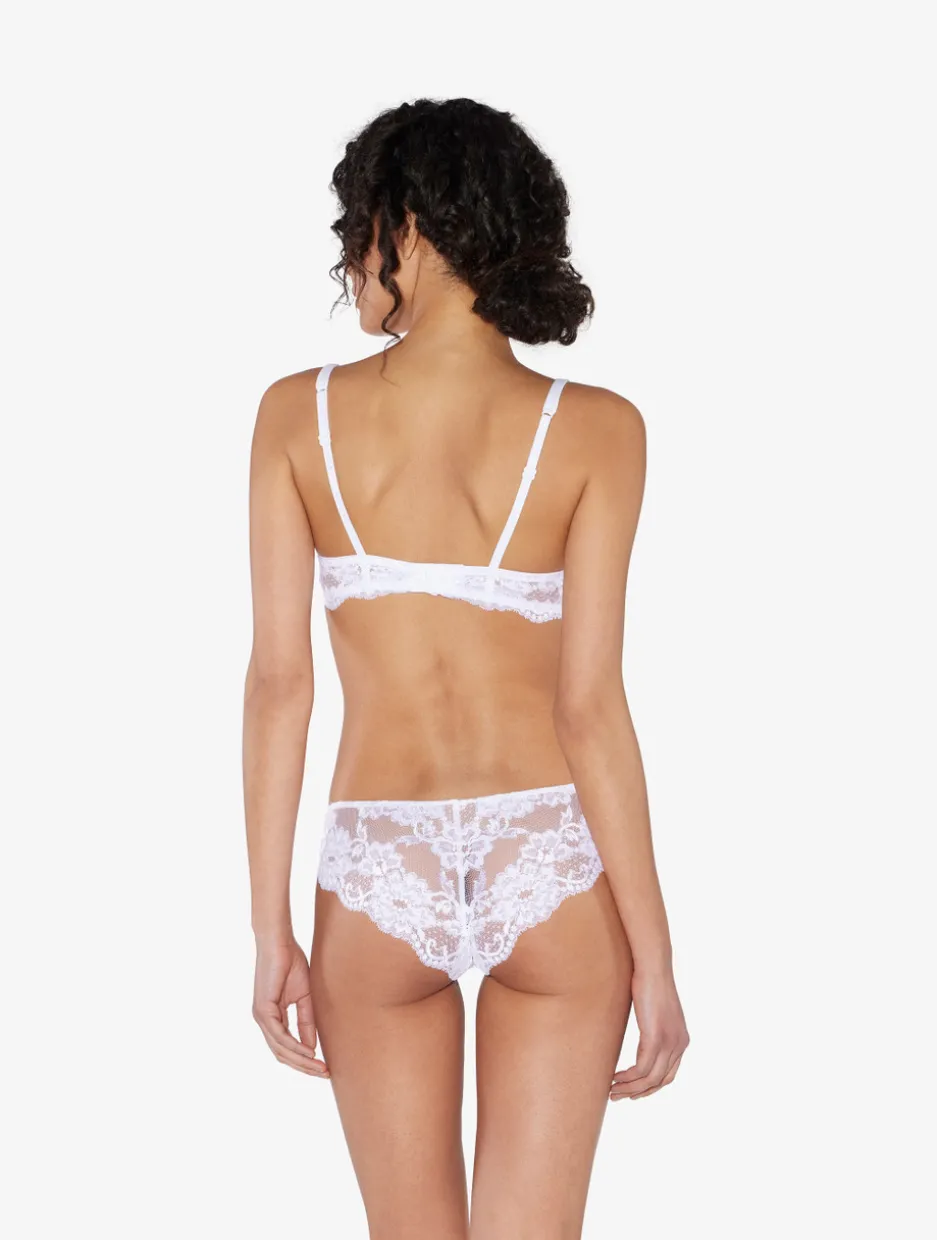White Cotton Brazilian Briefs