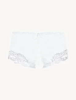 White Cotton Sleep Shorts