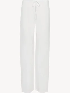White Cotton Trousers