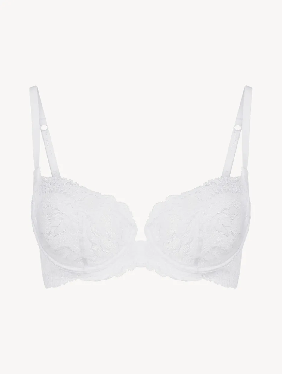 White Lace Balconette Bra