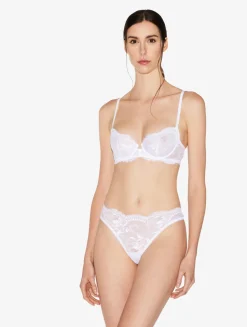 White Lace Balconette Bra