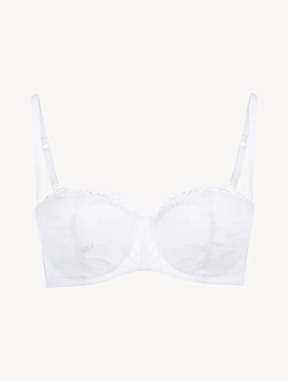 White Lace Bandeau Bra