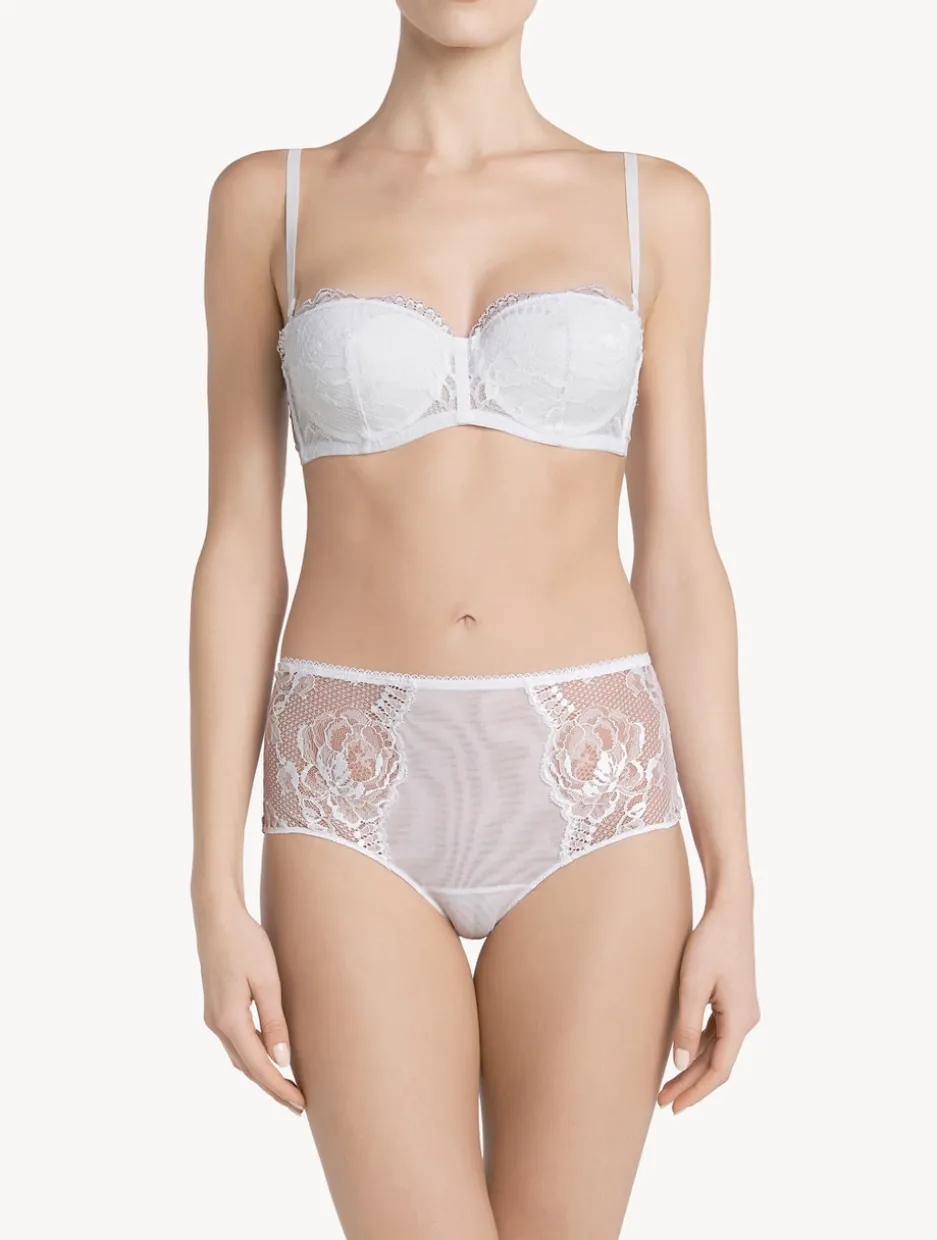 White Lace Bandeau Bra