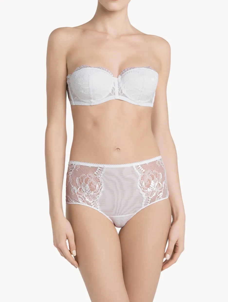White Lace Bandeau Bra