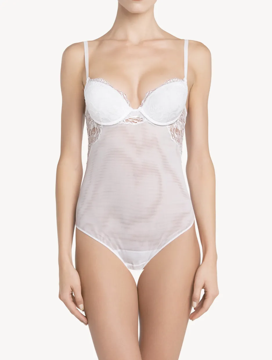 White Lace Bodysuit