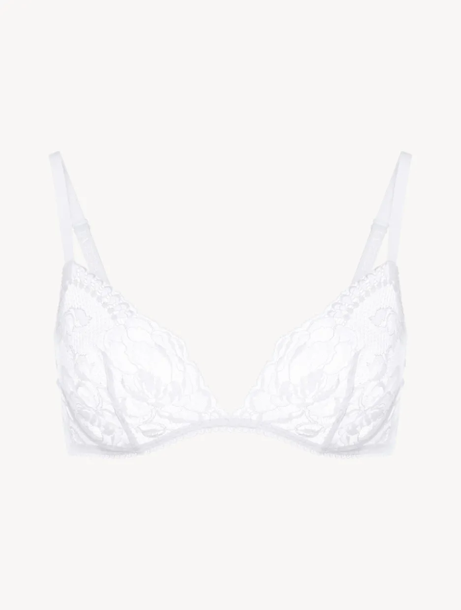 White Lace Non-wired Bra
