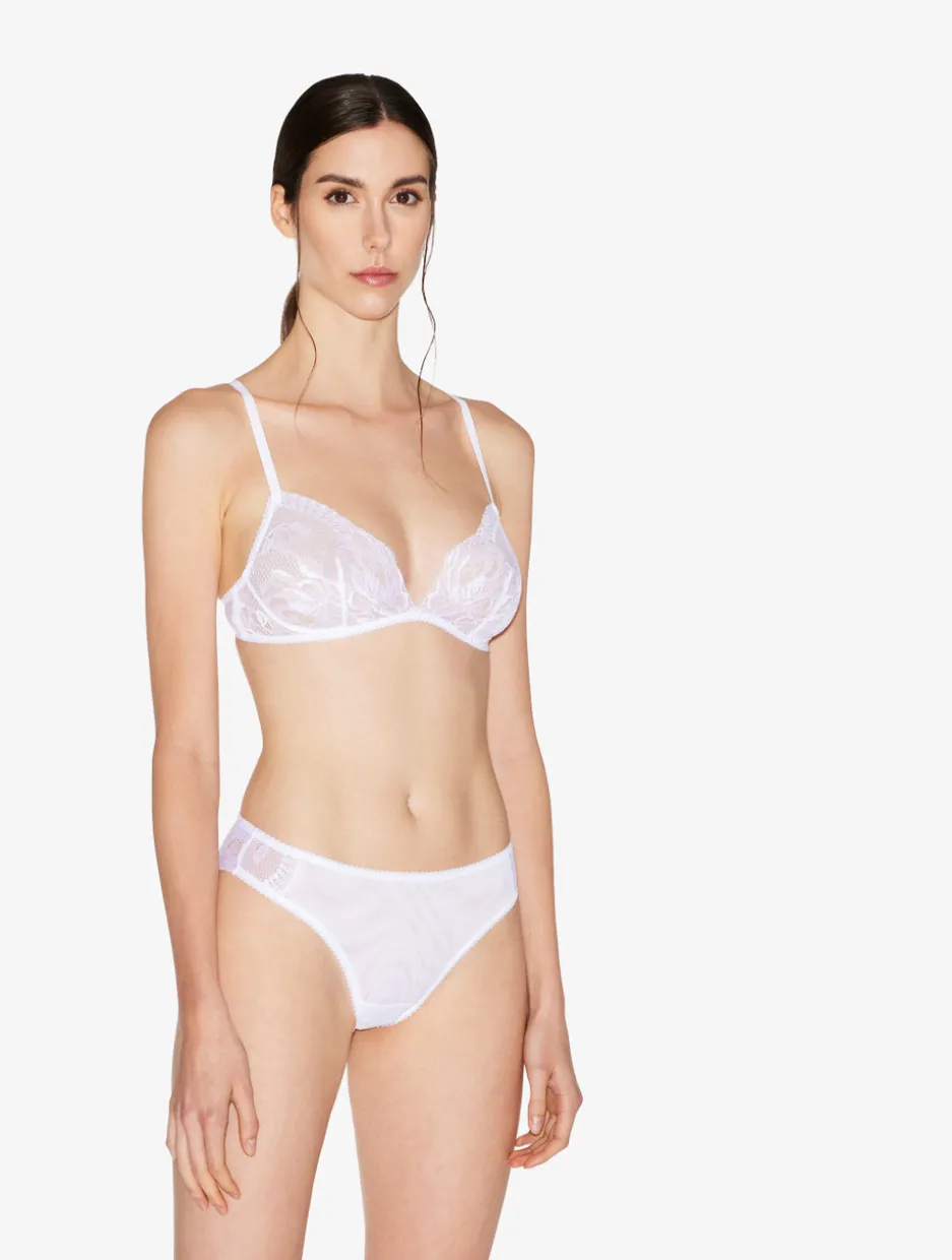 White Lace Non-wired Bra