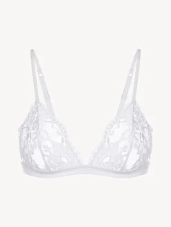 White Lace Triangle Bra